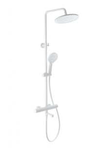 Душевая стойка Wonzon & Woghand WW-B3069-MW с термостатом белый матовый